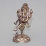 Ganesh dansant en argent  